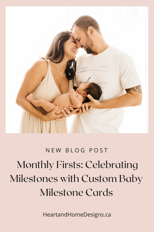 Monthly Firsts: Celebrating Milestones with Custom Baby Milestone Cards