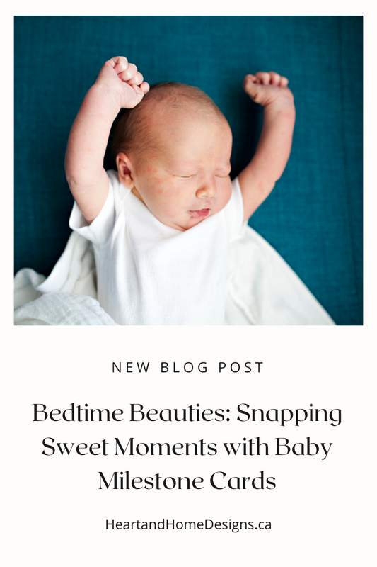 Bedtime Beauties: Snapping Sweet Moments with Baby Milestone Cards