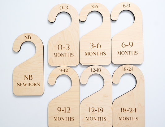 heart and home designs wooden baby closet size dividers