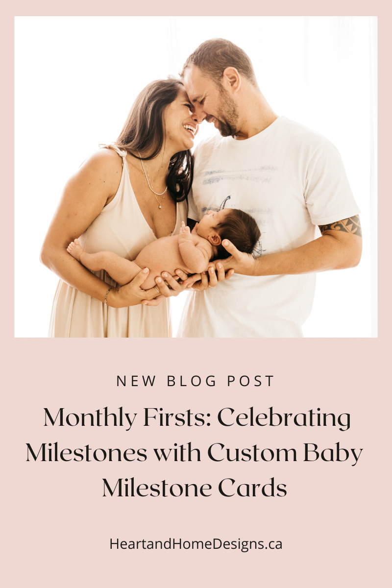 Monthly Firsts: Celebrating Milestones with Custom Baby Milestone Cards